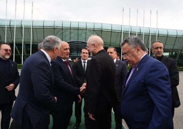 قالیباف باکو را به مقصد تهران ترک کرد