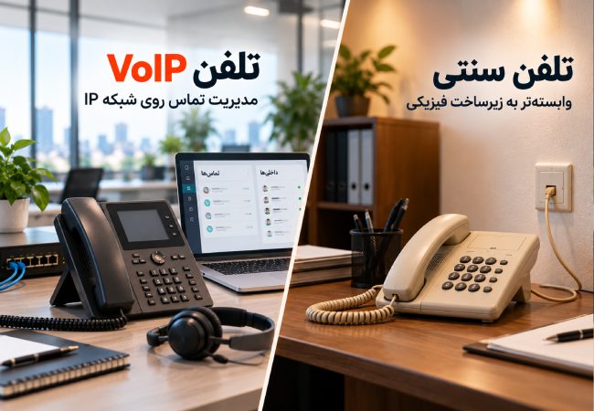 تلفن VoIP چیست؟ وقتی تلفن از یک دستگاه به زیرساخت ارتباطی تبدیل میشود تفاوت تلفن VoIP با تلفن سنتی