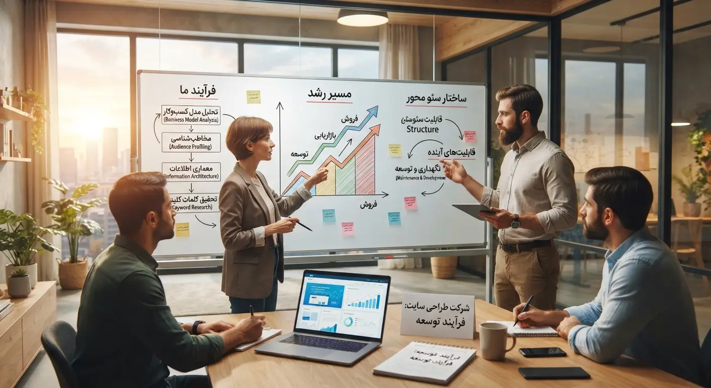 چطور یک سایت حرفهای طراحی کنیم که با رشد کسبوکار نیاز به بازطراحی نداشته باشد؟ انتخاب شرکت طراحی سایت چه نقشی در این مسیر دارد؟